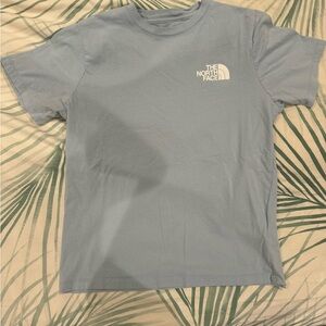 Baby Blue North Face T-Shirt Size Small